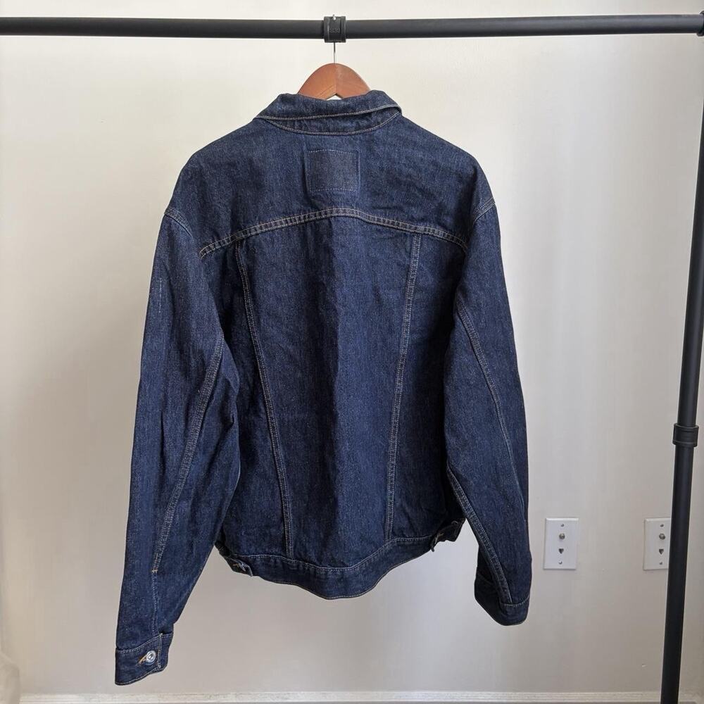 Vintage 90s Levi’s Dark Wash Type 3 70507-4809 Men’s L Denim Trucker Jacket - Picture 3 of 8